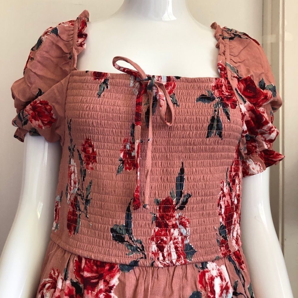 BAND OF GYPSIES Floral Boho Mini Dress.Size M - Picture 15 of 16